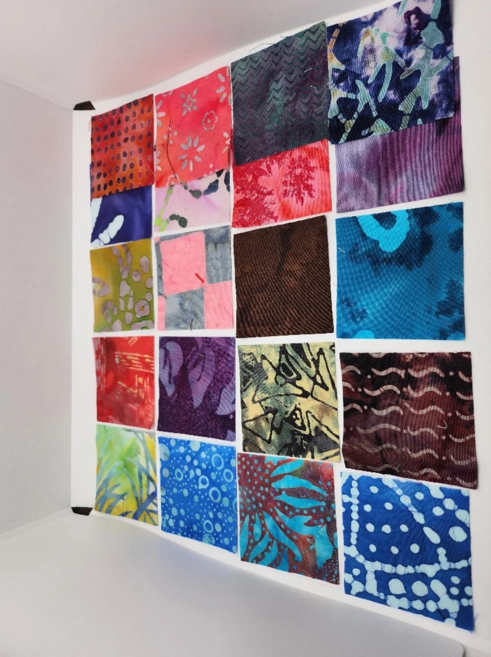 20 2.50 INCH Batik Fabric SQUARES